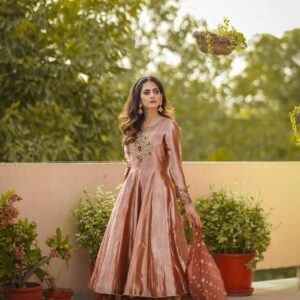 PINK/GOLD LAMA DRESS