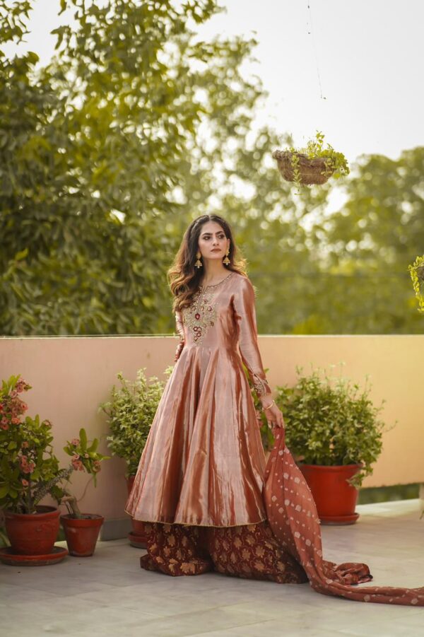PINK/GOLD LAMA DRESS