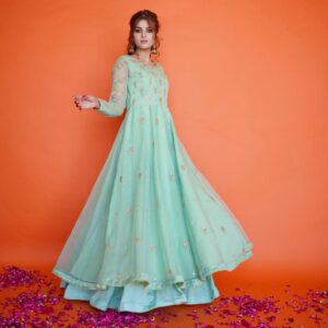 EID COLLECTION'23 ( CR SEA GREEN PISHWAS ) - Image 3