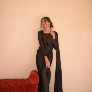 BLACK SILK SAREE