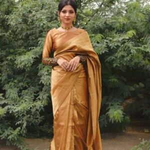 GOLDEN LAMA SAREE