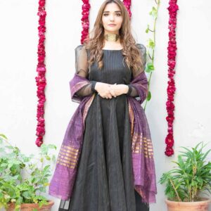 BLACK & PURPLE PISHWAS
