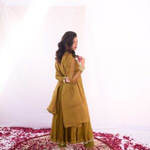 MEETHI EID'24 ( OLIVE GREEN PISHWAS ) - Image 4