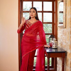 KHAZAIN ( RED SAREE)
