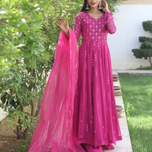HOT PINK CHIKEN KARI DRESS - Image 2