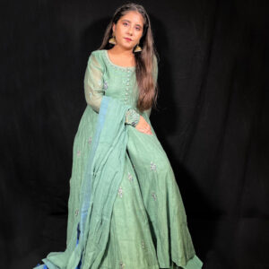 SEA GREEN SHARARA DRESS
