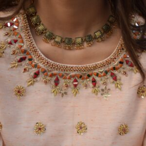 TUMBLEWEED CRUSHED LEHANGA DRESS - Image 4
