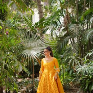 ROSHAN ( YELLOW EMBRIODERED DRESS )
