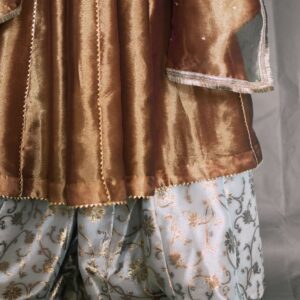 ANTIQUE GOLD LAMA DRESS - Image 4