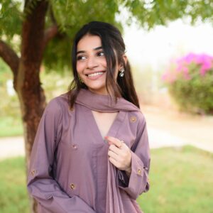 AKS ( MAUVE SHALWAR KAMEEZ ) - Image 2