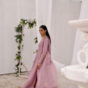 BAGHBAAN ( LILAC SIDE SLIT CUT DRESS)