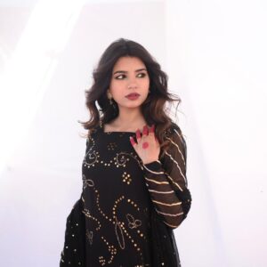 EID MEETHI '24 ( BLACK KAMDANI DRESS ) - Image 7