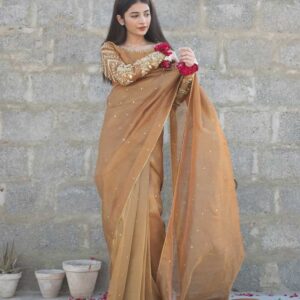 GOLD LAAMA SAREE