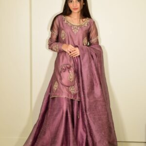 Lilac 2 leg sharara