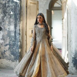 ZEBAISH E ZAMANA ( CHAMPANGE DRESS )