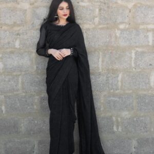 BLACK SHEESHA SAREE