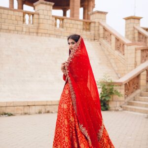 SURKH BRIDAL LEHANGA - Image 4