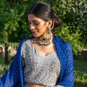 GREY LEHANGA CHOLI - Image 4