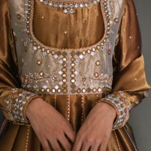 ANTIQUE GOLD LAMA DRESS - Image 5