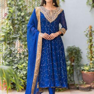 ROYAL BLUE CHIKEN KARI PISHWAS