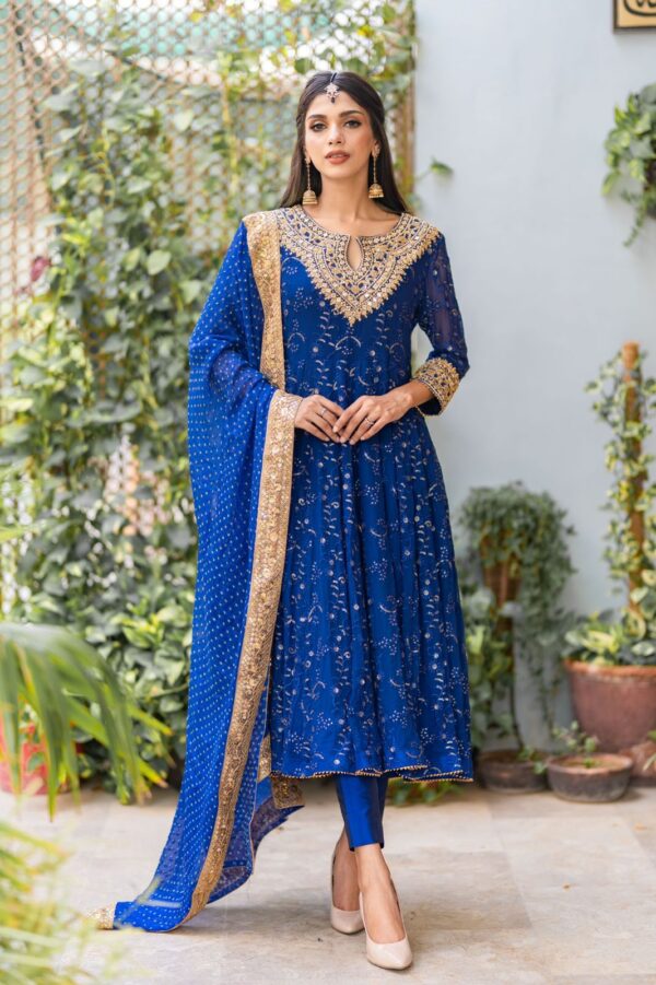 ROYAL BLUE CHIKEN KARI PISHWAS