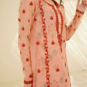 EID COLLECTION'25 ( PINK PRINTED DRESS ) - Image 3