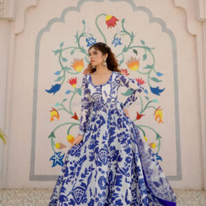 EID COLLECTION'25 ( BLUE ANARKALI ) - Image 4
