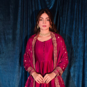 RAW SILK COLLECTION ‘25 HOT PINK DRESS - Image 9