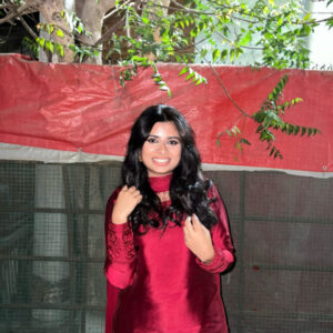 RAW SILK COLLECTION ‘25 BLOOD RED FARSHI DRESS - Image 3