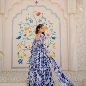 EID COLLECTION'25 ( BLUE ANARKALI ) - Image 5