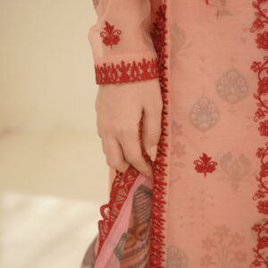 EID COLLECTION'25 ( PINK PRINTED DRESS ) - Image 4