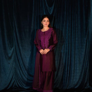RAW SILK COLLECTION ‘25 VOILET KAMEEZ - Image 3