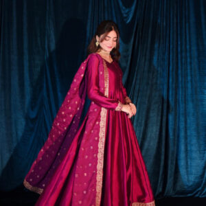 RAW SILK COLLECTION ‘25 HOT PINK DRESS - Image 5