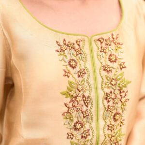 FAWN 2 TONE DUPATTA DRESS - Image 4