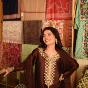 BROWN FARSHI DRESS - Image 7