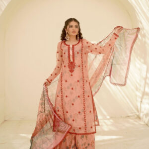 EID COLLECTION'25 ( PINK PRINTED DRESS ) - Image 5