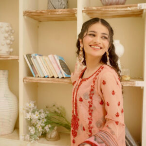 EID COLLECTION'25 ( PINK PRINTED DRESS ) - Image 9