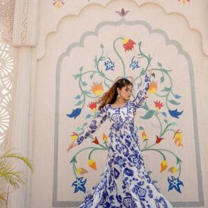 EID COLLECTION'25 ( BLUE ANARKALI ) - Image 10