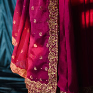RAW SILK COLLECTION ‘25 HOT PINK DRESS - Image 11