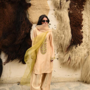 FAWN 2 TONE DUPATTA DRESS
