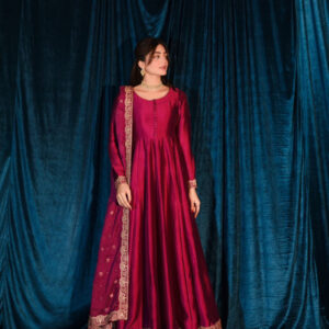 RAW SILK COLLECTION ‘25 HOT PINK DRESS